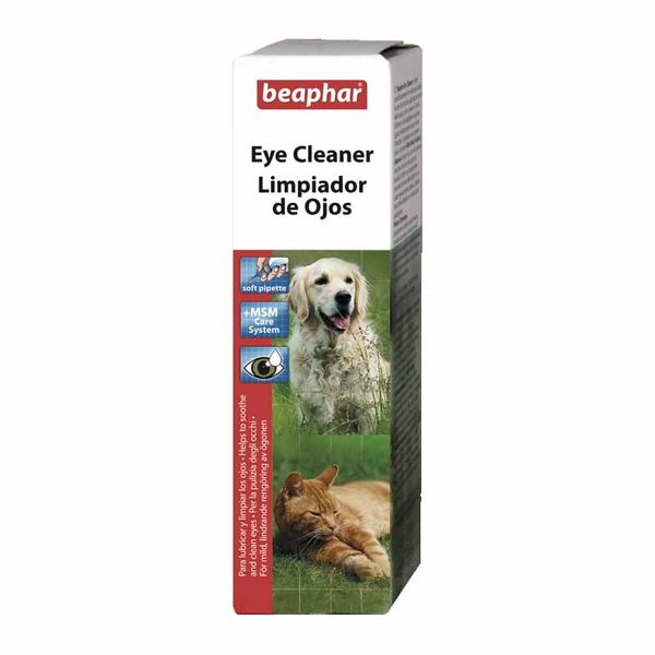 قطره شسشتوی چشم سگ و گربه بیفار مدل Eye Cleaner 50 ml وزن 100 گرم