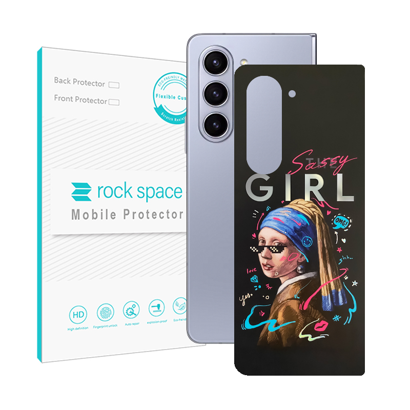 برچسب پوششی راک اسپیس مدل GIRL مناسب برای گوشی موبایل سامسونگ Galaxy Z Fold5