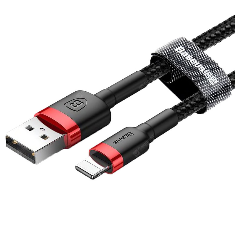 کابل تبدیل USB به لایتنینگ باسئوس مدل cafule طول 1 متر