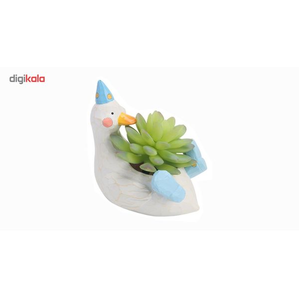 گلدان دکوگل طرح اردک سفید مدل DG004