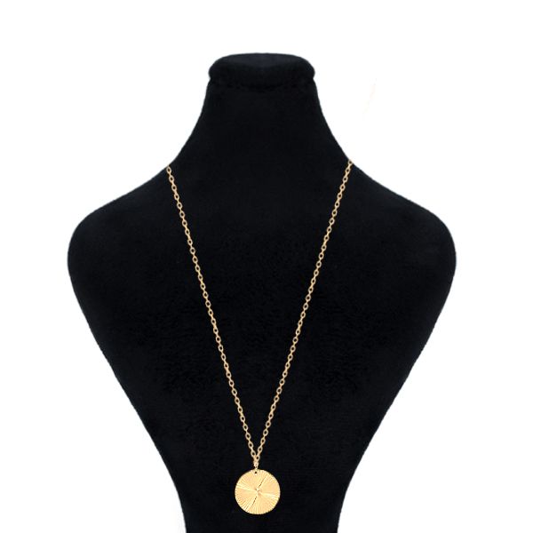 گردنبند طلا 18 عیار زنانه ماوی گالری مدل دایره الحمبرا