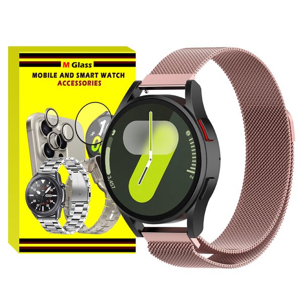 بند ام‌گلس مدل Milanese MG مناسب برای ساعت هوشمند سامسونگ Galaxy Watch 7 44mm / Galaxy Watch 7 40mm / Galaxy Watch FE