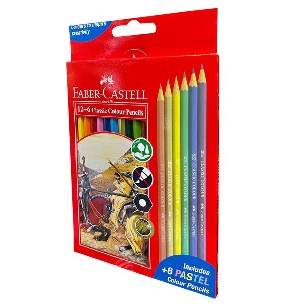 مداد رنگی 18 رنگ فابر کاستل مدل CCP-126 کد 150182