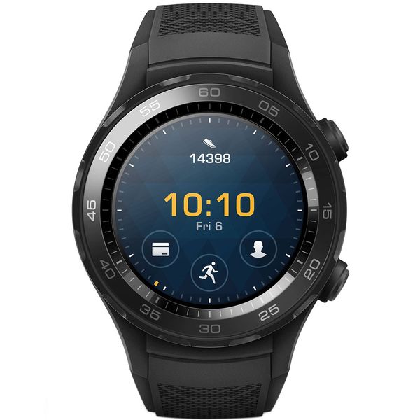 ساعت هوشمند هوآوی مدل Watch 2 Sport Carbon Black بند لاستیکی