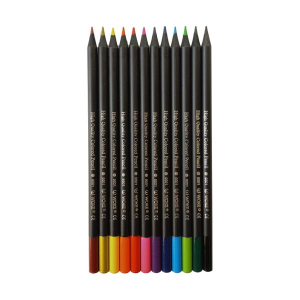 مداد رنگی 12 رنگ وک طرح سه گوش