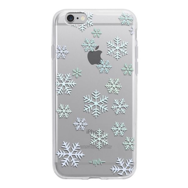 کاور ژله ای مدل Snowflakes مناسب برای گوشی موبایل آیفون 6/6s