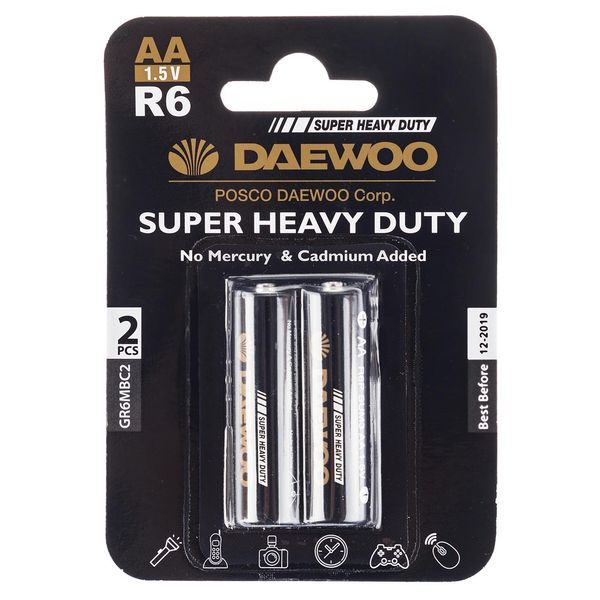 باتری قلمی دوو مدل Super Heavy Duty بسته 2 عددی