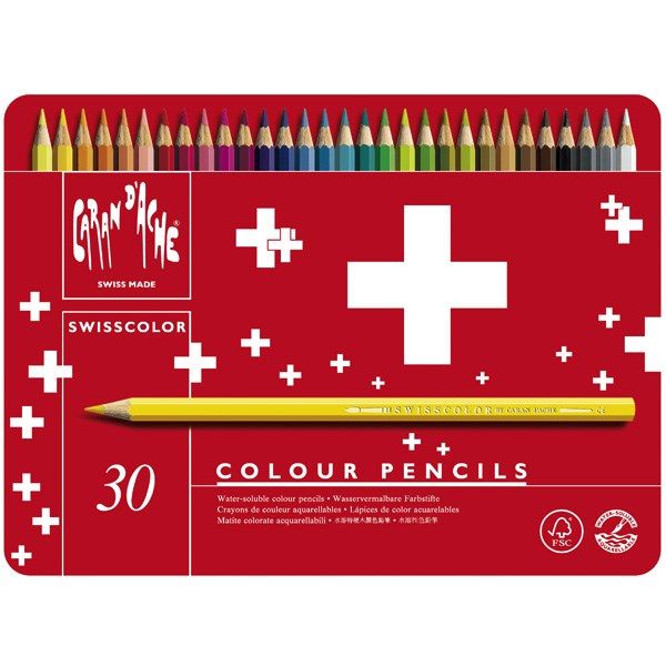 مداد رنگی 30 رنگ کارن داش سری سوییس کالر مدل 1285730