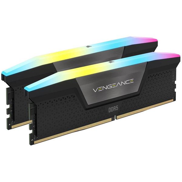 رم دسکتاپ DDR5 دو کاناله 5600 مگاهرتز CL40 کورسیر مدل VENGEANCE RGB ظرفیت 64 گیگابایت