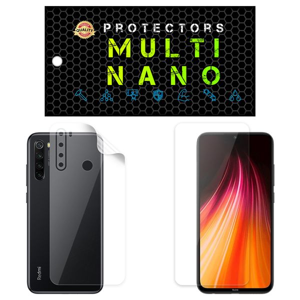 محافظ صفحه نمایش مولتی نانو مدل X-SFT مناسب برای گوشی موبایل شیائومی Redmi Note 8 2021 به همراه محافظ پشت