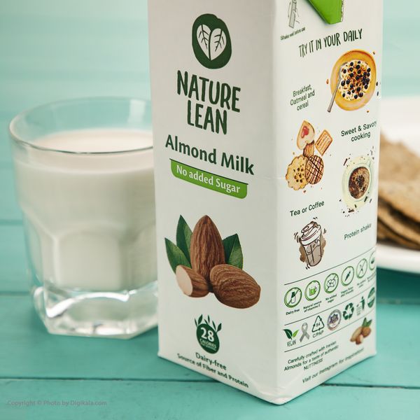 شیر بادام غیر لبنی بدون قند نیچر لین - 1 لیتر 