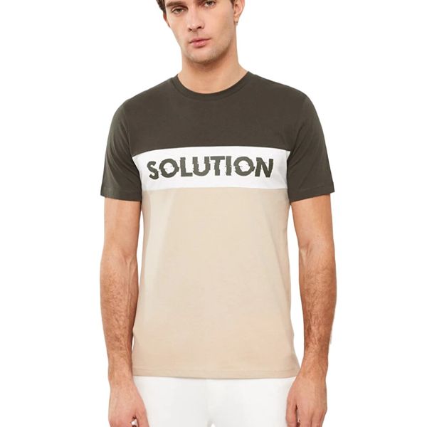 تی شرت آستین کوتاه مردانه ال سی وایکیکی مدل سوپر پنبه Solution