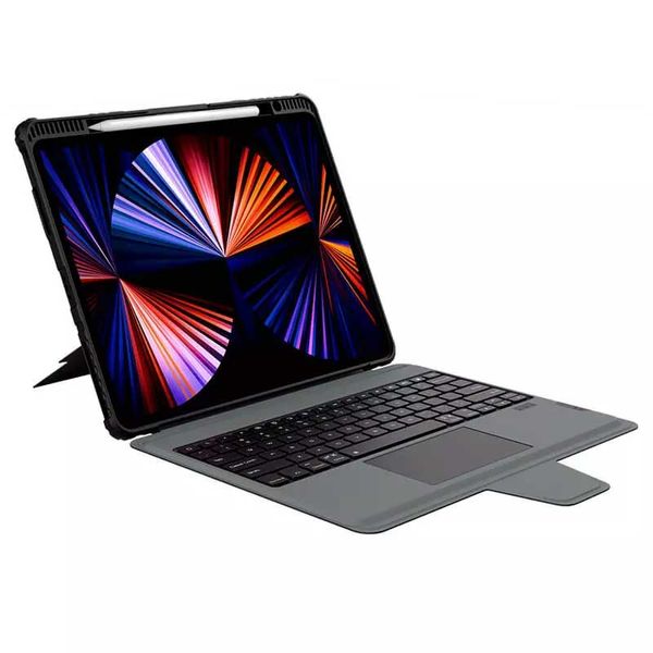 کیف کلاسوری کیبورد دار نیلکین مدل Bumper Combo Keyboard مناسب برای تبلت اپل iPad Air 13 2024 / iPad Pro 12.9 2022 / 2021 / 2020