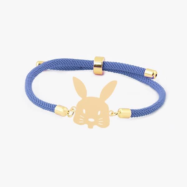 دستبند طلا 18عیار زنانه طلای کامک مدل خرگوش