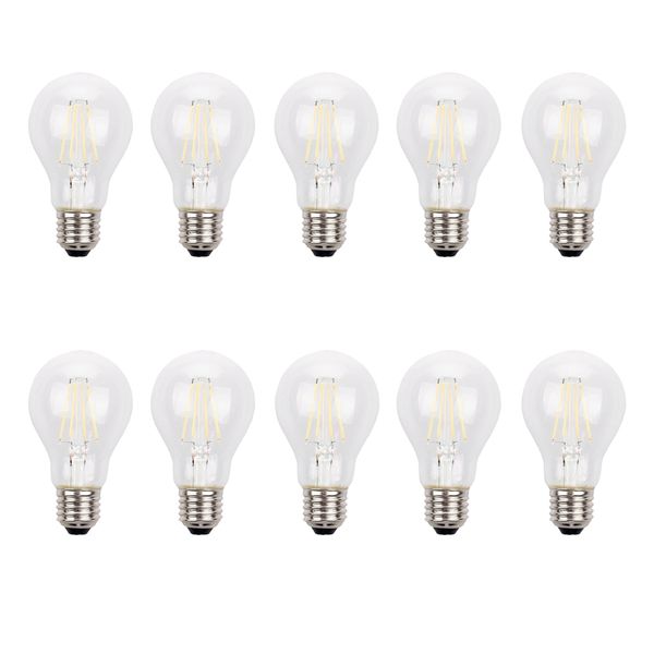 لامپ ال ای دی 6 وات لامپ نور مدل فیلامنتی پایه E27 بسته 10 عددی