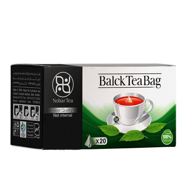 چای سیاه کیسه ای چای نوبر بسته 20 عددی