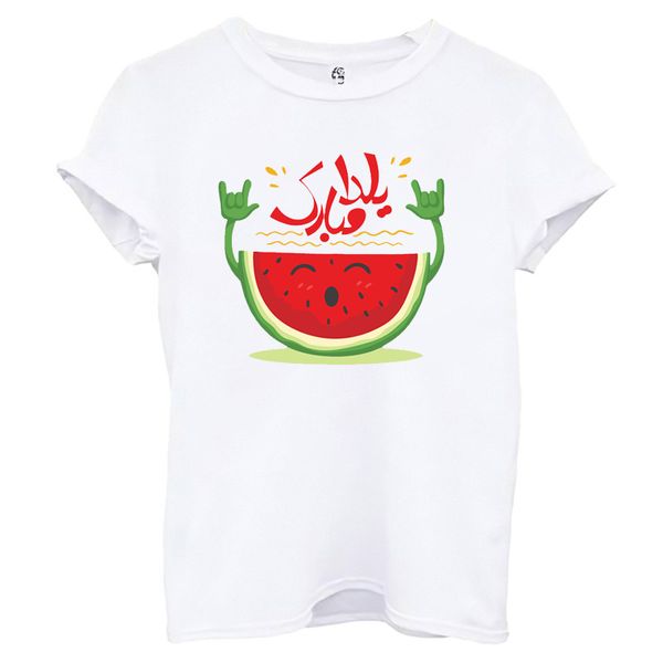 تی شرت آستین کوتاه زنانه اسد مدل یلدا