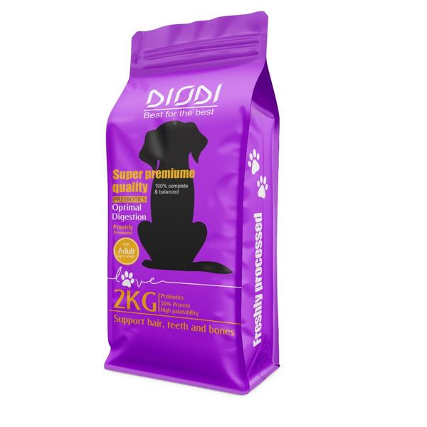 غذای خشک سگ دیاودی مدل premium quality وزن 2 کیلوگرم