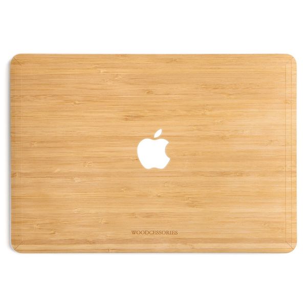 کاور چوبی وودسسوریز مدل Apple Logo مناسب برای مک بوک پرو رتینا 15 اینچی
