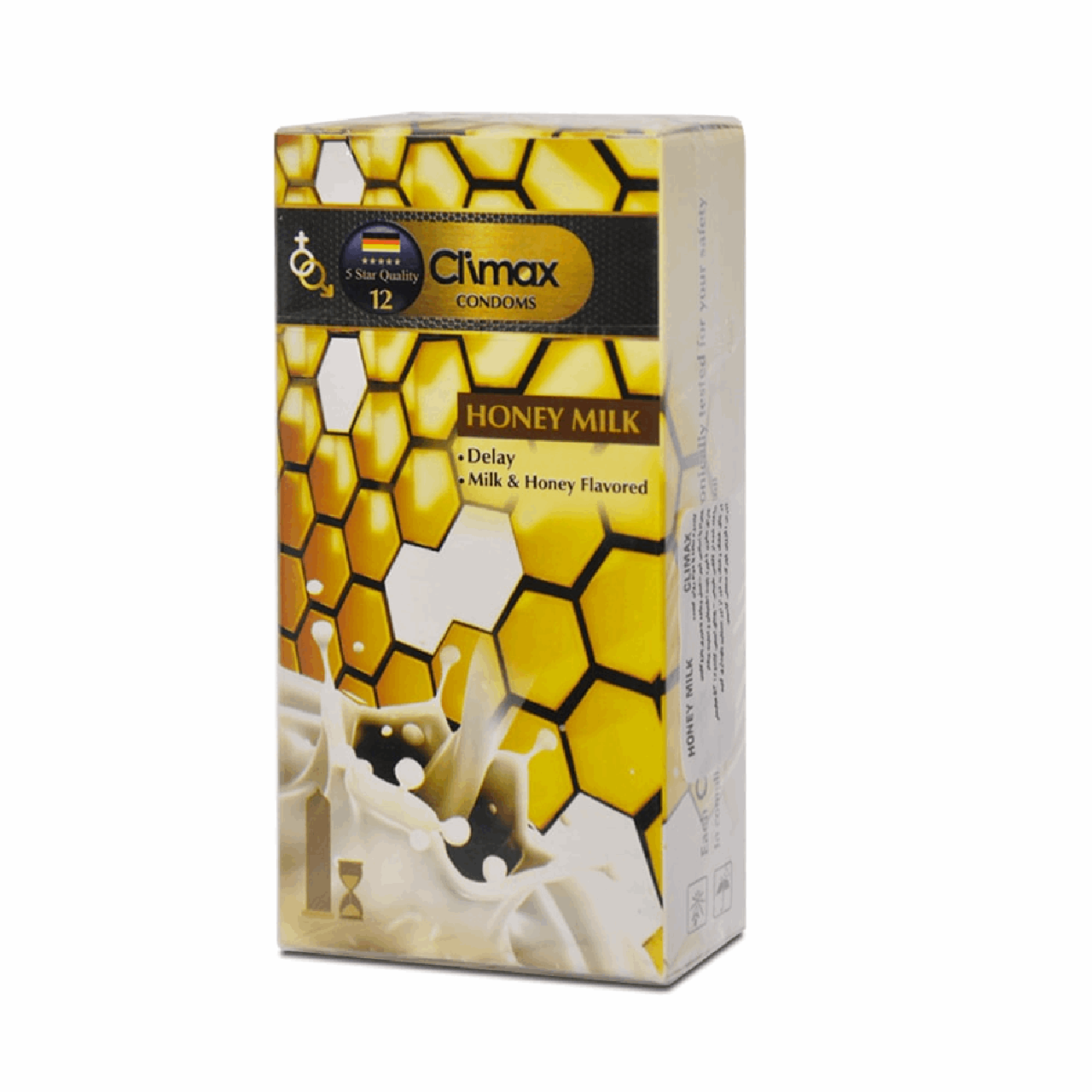 کاندوم کلایمکس مدل Honey Milk 12 بسته 12 عددی