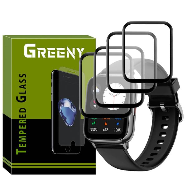 محافظ صفحه نمایش گرینی مدل GR-PM مناسب برای ساعت هوشمند امیزفیت Amazfit Pop 2 بسته چهار عددی