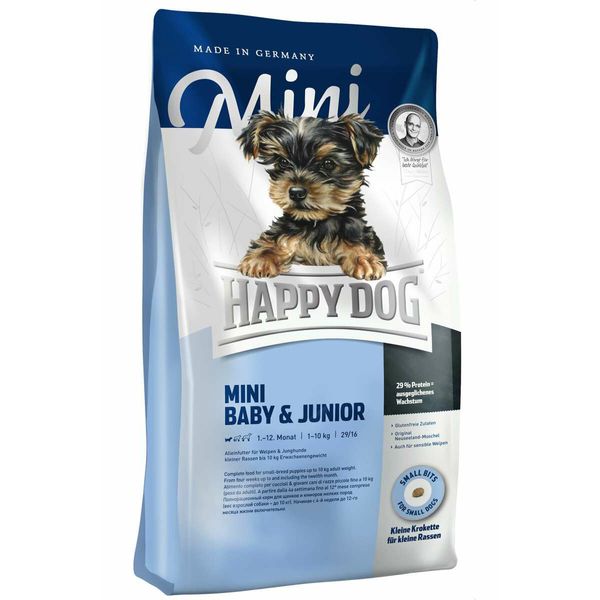 غذای خشک سگ هپی داگ مدل Mini Baby &amp; Junior وزن 8 کیلوگرم