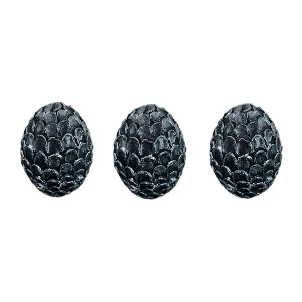 تخم مرغ تزیینی مدل تخم اژدها مجموعه 3 عددی