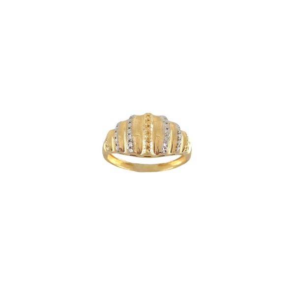 انگشتر طلا 18 عیار زنانه طلا و جواهرسازی افرا مدل 17