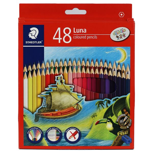 مداد رنگی  48 رنگ استدلر مدل Luna48