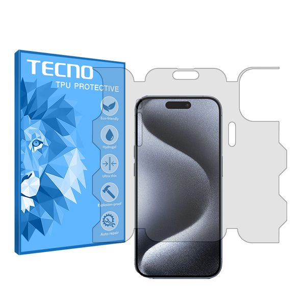 محافظ صفحه نمایش شفاف تکنو مدل HyGEL مناسب برای گوشی موبایل اپل iPhone 15 Pro