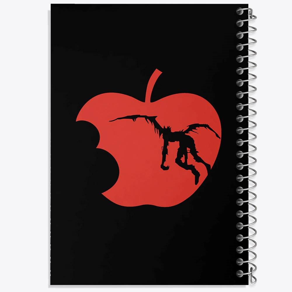 دفتر بولت ژورنال 50 برگ خندالو طرح سیب ریوک انیمه دفترچه مرگ Death Note کد 11312