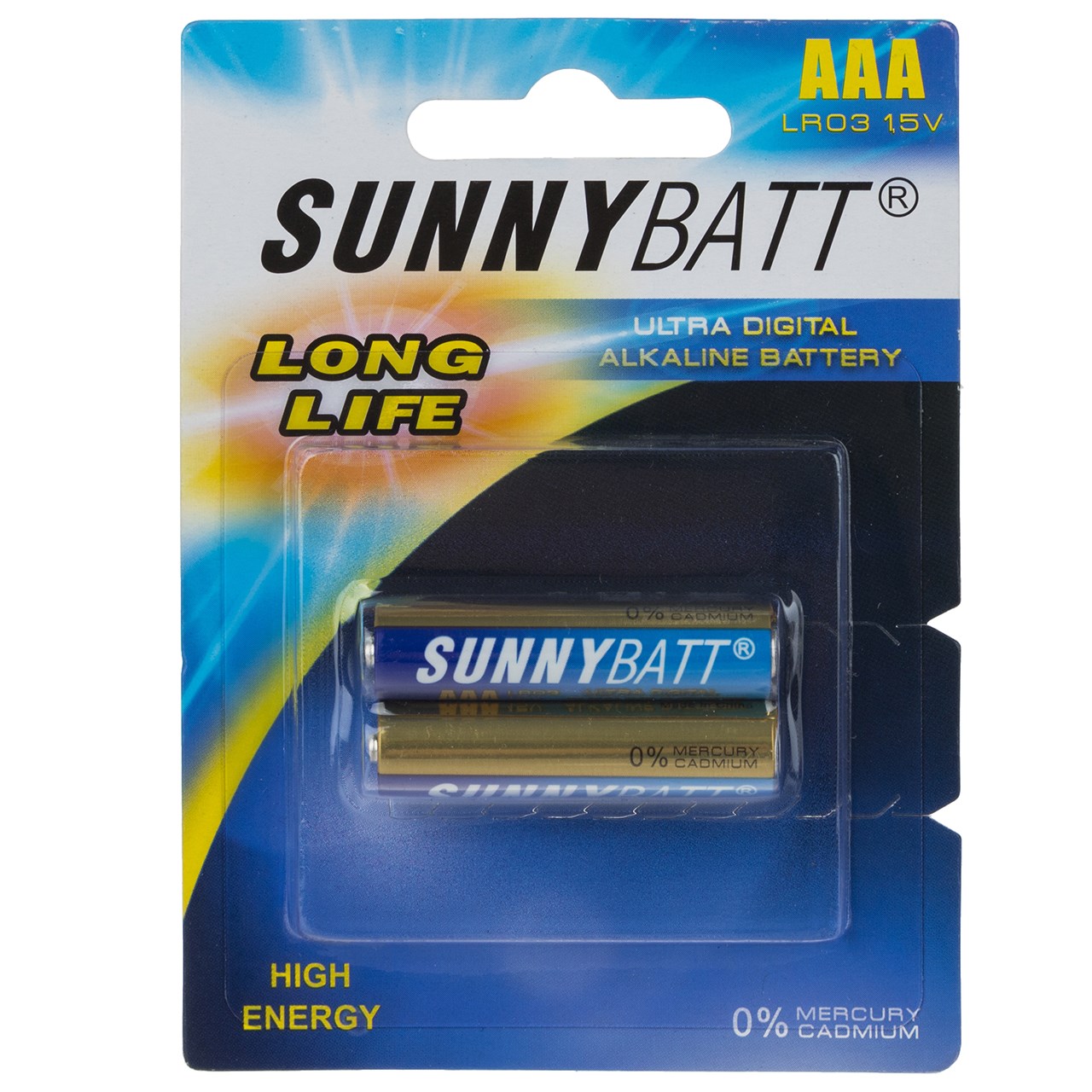 باتری نیم قلمی سانی بت مدل Ultra Digital Alkaline بسته 2 عددی