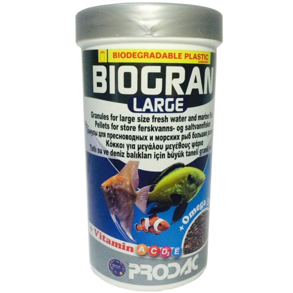 غذای ماهی پروداک مدل Biogran Large وزن 100 گرم