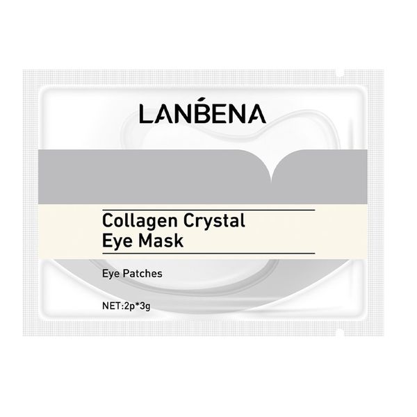 ماسک زیر چشم لنبنا مدل Collagen Crystal White وزن 3 گرم مجموعه 2 عددی