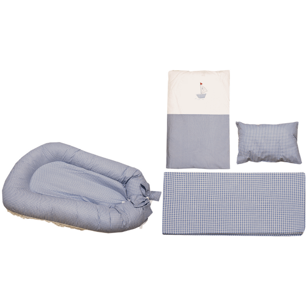 سرویس خواب نوزادی 4 تکه کیدبو مدل BlueMarine
