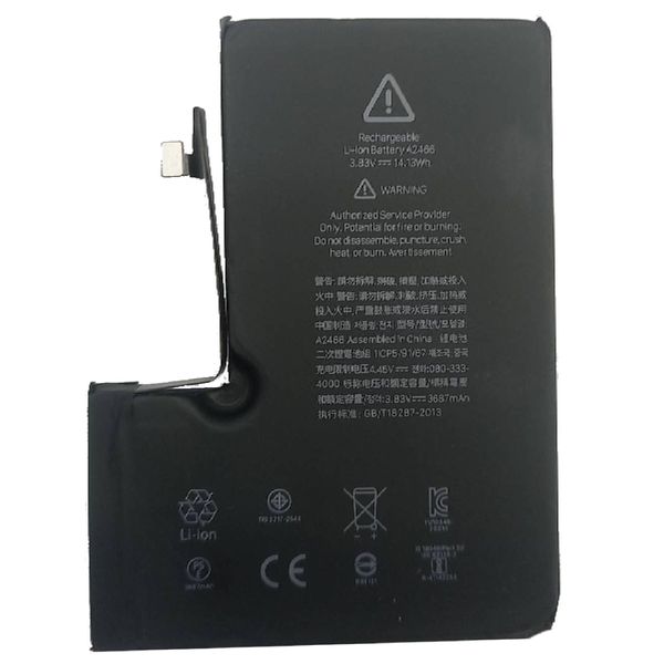   	 باتری موبایل مدل A2466 ظرفیت 3687میلی آمپر ساعت مناسب برای گوشی موبایل اپل iphone 12 Pro Max