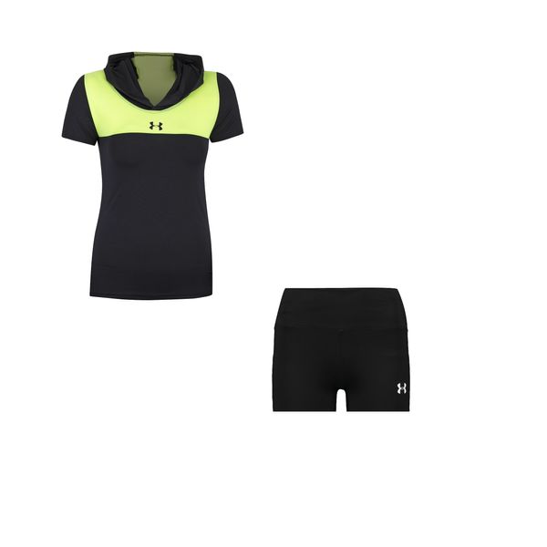 ست تی شرت و شلوارک ورزشی زنانه مدل hk710102-55