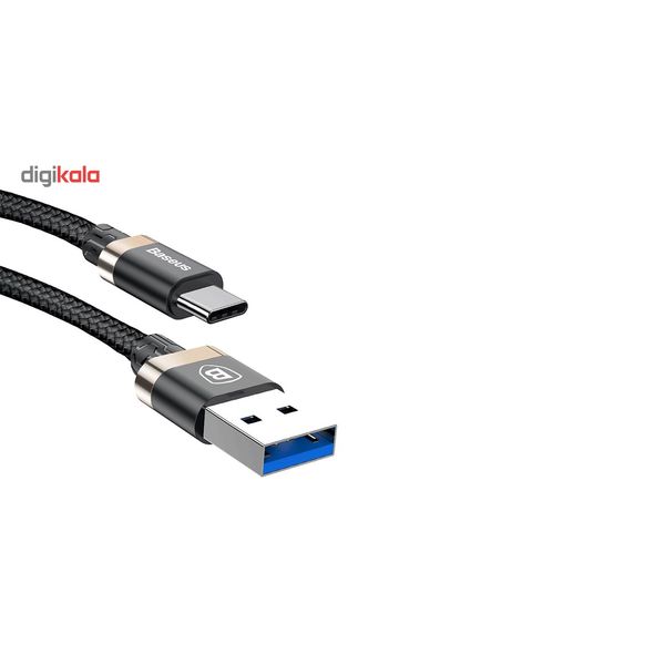 کابل تبدیل USB به USB Type-c باسئوس مدل Golden Belt به طول 1 متر