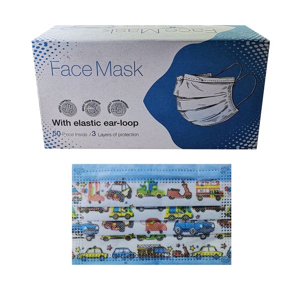 ماسک تنفسی کودک مدل سه لایه ملت بلون بسته 50 عددی
