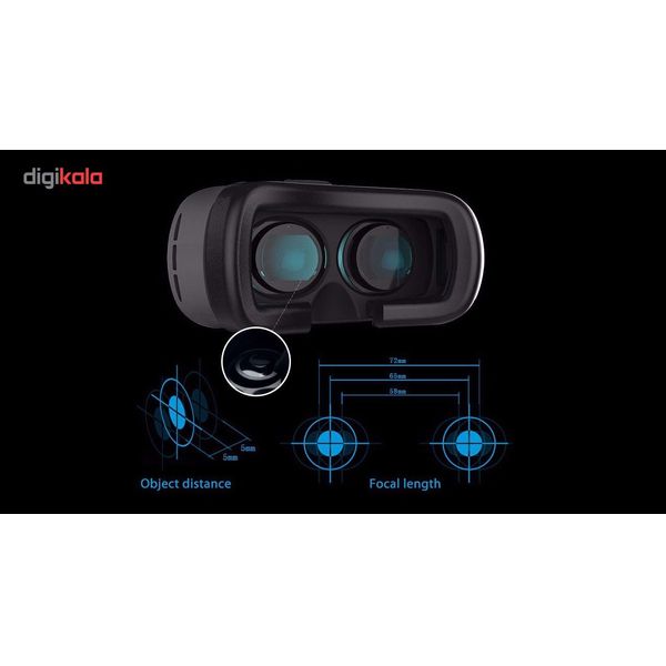 هدست واقعیت مجازی وی آر باکس مدل VR Box 2 به همراه ریموت کنترل بلوتوث و DVD حاوی اپلیکیشن و باتری
