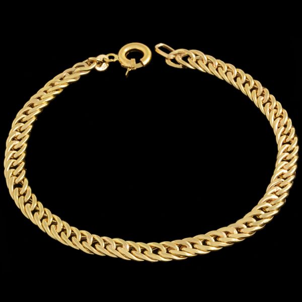 دستبند طلا 18 عیار زنانه طلای مستجابی مدل سیسیل کد MG20