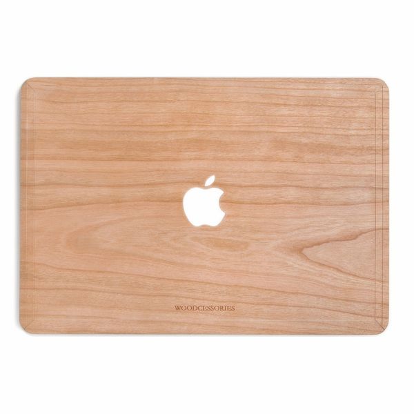 کاور چوبی وودسسوریز مدل Apple Logo مناسب برای مک بوک پرو رتینا 13 اینچی