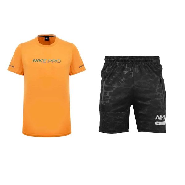 ست تی شرت و شلوارک ورزشی مردانه مدل GS-AMZ-8918