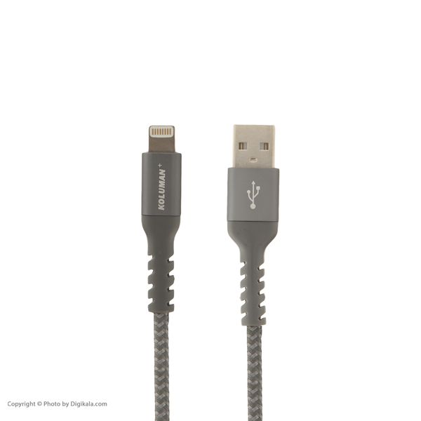 کابل تبدیل USB به لایتنینگ کلومن پلاس مدل +K1 طول 1 متر