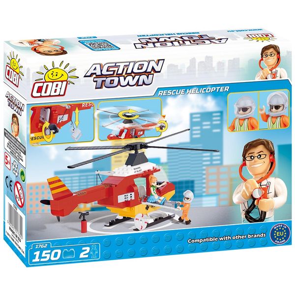 ساختنی کوبی مدل Action Town - Rescue Helicopter -