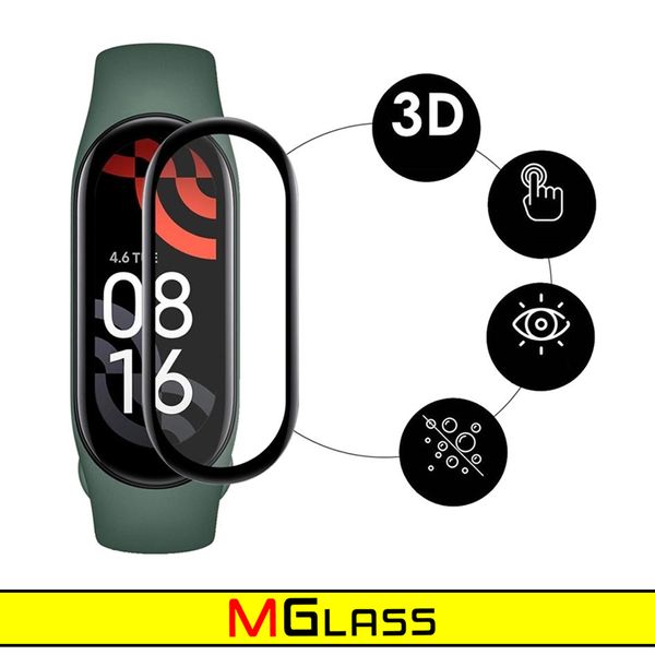 محافظ صفحه نمایش نانو ام‌گلس مدل Pmma-MG مناسب برای ساعت هوشمند شیائومی Smart Band 8 Active بسته دو عددی