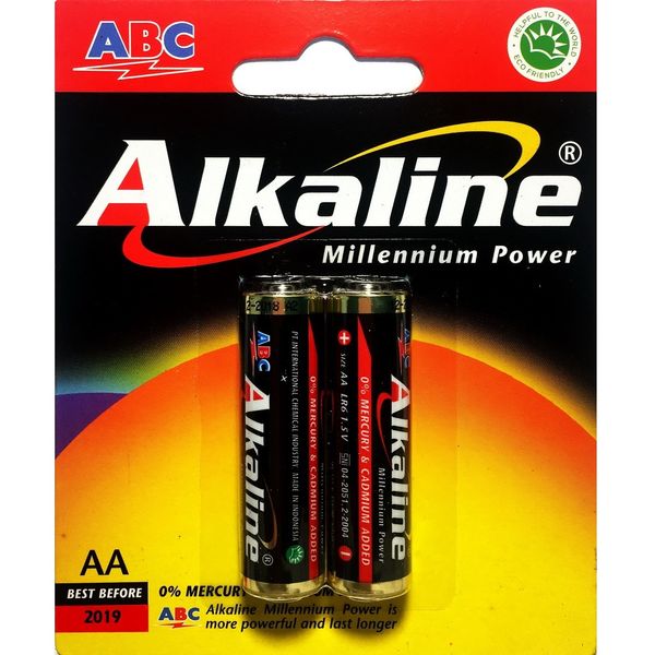 باتری قلمی ای بی سی مدل Alkaline بسته 2 عددی