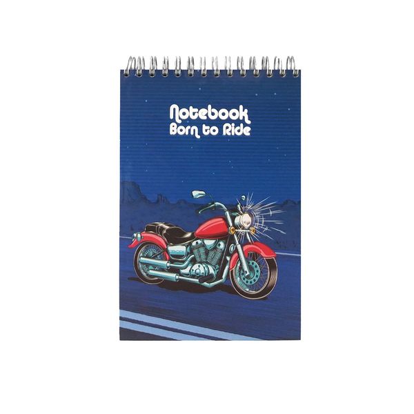 دفترچه یادداشت 80 برگ پاپکو مدل BORN TO RIDE