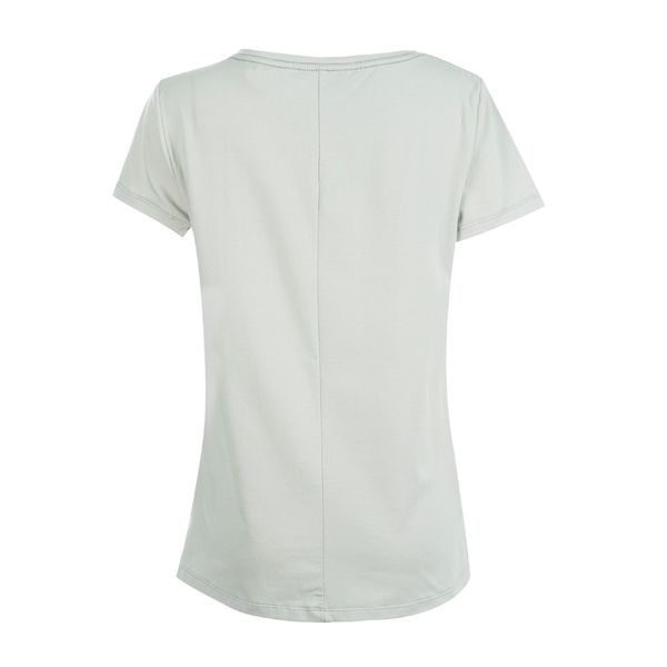 تی شرت آستین کوتاه زنانه جوتی جینز مدل یقه گرد کد 1551261 رنگ طوسی روشن