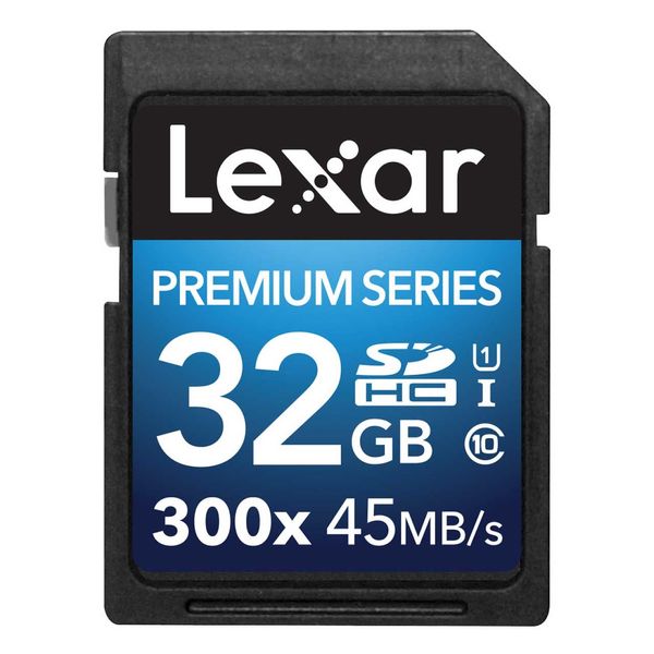 کارت حافظه SDXC لکسار مدل Premium کلاس 10 استاندارد UHS-I U1 سرعت 45MBps 300X ظرفیت 32 گیگابایت